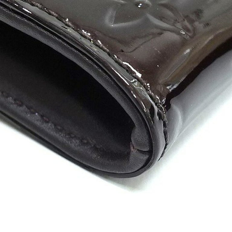 Pre-owned Louis Vuitton Patent Leather Wallet In Black
