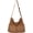 A-brown, variant on Canvas Crossbody Bag Corduroy Multi-Pocket Shoulder Tote Unisex College Casual Couple Daily Bag Work