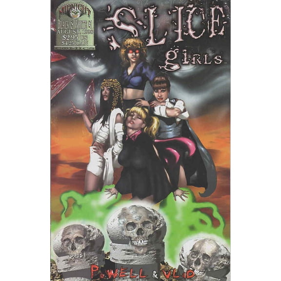 Slice Girls Black And White #1 VF ; Midnight Comic Book