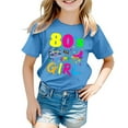 thumbnail image 1 of Chandail à Manches Longues pour Enfants Filles Tenues pour Tout-Petites Fille Carnaval pour Enfants Couleur Imprimée Col Rond T-Shirt à Manches Courtes, 1 of 4
