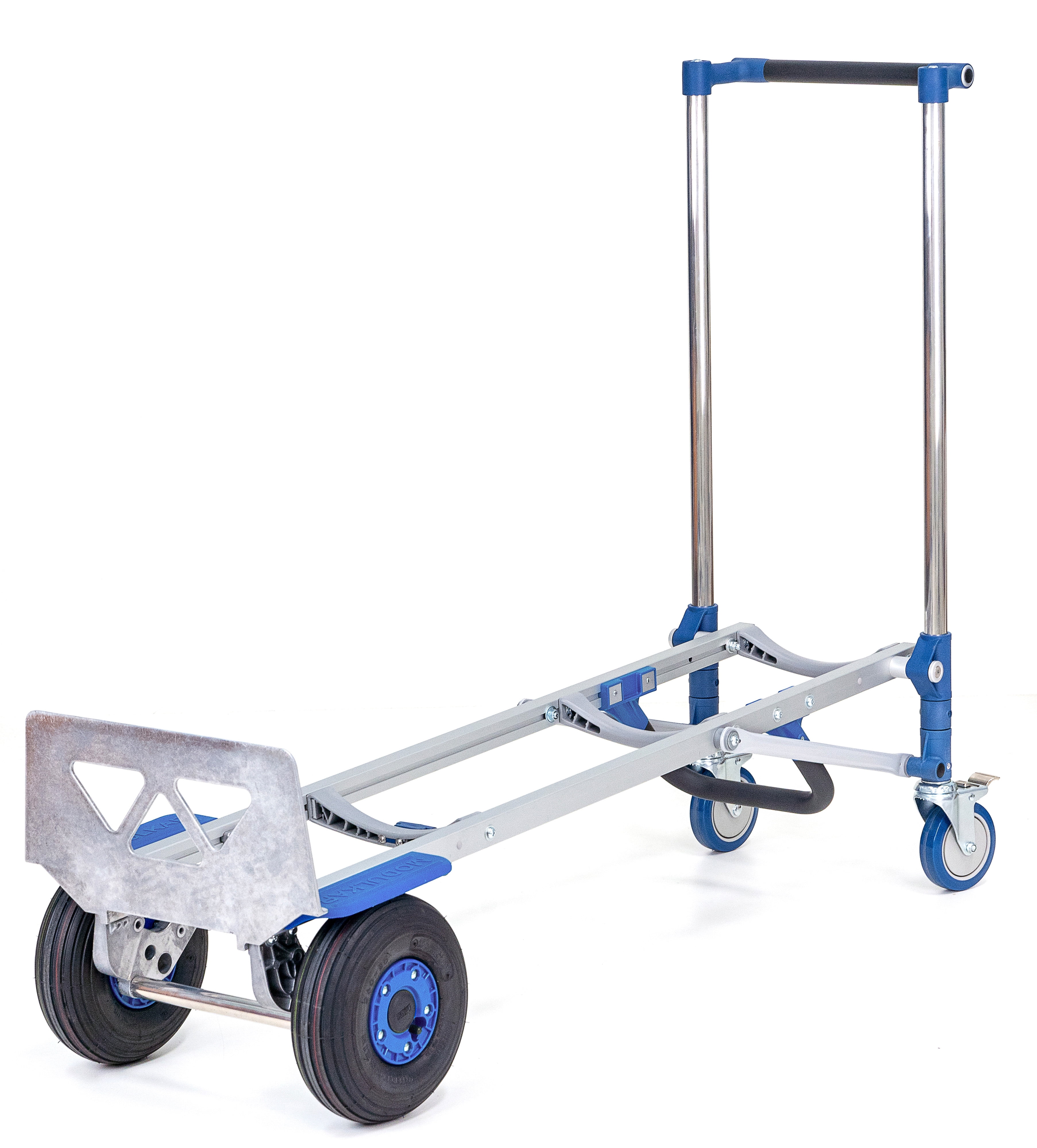 SANO LiftKar MODULKAR 2-in-1 HD Convertible Hand Truck – Heavy-Duty Aluminum Frame, 1000 lb Capacity, Pneumatic Wheels, Converts to Push Cart, Ergonomic Design for Industrial Material Handling