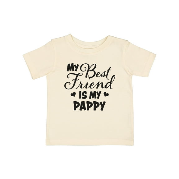 Inktastic My Best Friend is My Pappy with Hearts Boys or Girls Baby T-Shirt