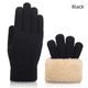 thumbnail image 3 of Guantes de pantalla táctil de doble capa para otoño e invierno, guantes de punto de lana cálidos con jacquard engrosados con forro polar para hombre, 3 of 5