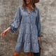 thumbnail image 3 of Vestido de túnica para mujer,Vestido de túnica de verano para mujer, vestido de manga con hombros caídos, vestido de manga larga, artesanía superior, 3 of 8