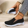thumbnail image 2 of Zapatillas ortopédicas para mujer, de malla transpirable, sin cordones, informales, cómodas, con punta redonda, suela suave, versátiles, para caminar a diario., 2 of 8