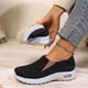 thumbnail image 2 of Zapatillas ortopédicas para mujer, de malla transpirable, sin cordones, informales, cómodas, con punta redonda, suela suave, versátiles, para caminar a diario., 2 of 8