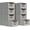 Gray, variant on Large Closet Organizers - Closet Storage Drawers for Clothes, Fabric Sotrage Bins with Handle, Collapsible Organizer Bins for Bedroom, Living Room, 4 Pack, Gray