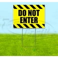 thumbnail image 1 of Do Not Enter (18" x 24") Yard Sign, Includes Metal Step Stake, 1 of 6