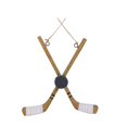 thumbnail image 1 of Crossed Hockey Stick & Puck Ornament, 1 of 1