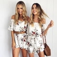 thumbnail image 2 of Floral Off the Shoulder Romper, 2 of 7