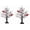 2pcs, variant on Vintage Glowing Tree - 21 Inch Battery-Operated LED Cardinal Christmas Tree with Lighted Branches & Berries, Mini Birch Centerpiece for Indoor Tabletop Christmas Decorations (1pcs)