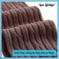 thumbnail image 5 of Lian Lifestyle Exquisite Big Girls Women 3 Pairs Thigh High Cotton Socks. Super Comfortable in Vibrant Colors Size 2.5-7 LBG1024 Coffee,Grey, Khaki, 5 of 8
