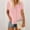 Pink, variant on Loyisvidion Women Blouses Women Solid V-Neck Lace Crochet Eyelet Short Sleeve Casual Shirts Blouses Tops,Special Offers White 8(L)