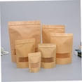 thumbnail image 3 of WHAMVOX 50Pcs Paper Bags with Window Khaki for Tea General Users, 3 of 8