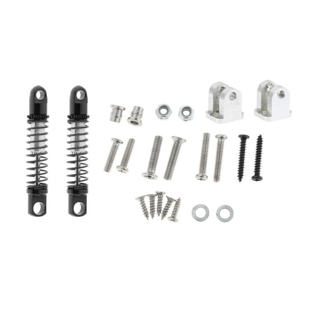 bedienty 2x RC Car Front Shock Absorber Seat Replacements Fixed Damper + for WPL D12 Black