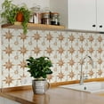 thumbnail image 3 of Mi Alma Peel & Stick Tiles - Brown Star Shaped Vinyl Backsplash 12x12, 3 of 11