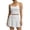 White, variant on GPOECD Athletic Outfits for Women Yoga Outfit Running Fitness Backless Top with Padded Bra and Sport Skirt Set Womens Workout Sets Grey,L