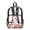 Axolotl Cherry Blossom Camo, variant on 17 Inch Clear Backpack, Heavy Duty Skateboard Dinosaur Camo Print Fabric & PVC Transparent Bag with Front Pockets & Side Mesh, Large Capacity See Through Bookbag for School Work Travel