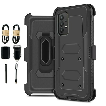 Value Pack ! for Samsung Galaxy A52 5G Heavy Duty Phone Case 360° Cover Clip Kickstand Holster Hybrid Shock Bumper