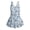 Blue White Floral Print, variant on COEQINE Girls One Piece Swimsuit with Skirt Sleeveless Cute Skirted Bathing Suit Hawaiian Swimwear for Kids 3-4 Years, Summer Swim Dress for Water Play, Easter Egg Butterfly Tulip Blue