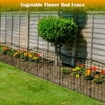 thumbnail image 2 of 23.2" (H) x 20FT (L) Metal Decorative Garden Fence Outdoor Patio Barrier Raised Black, 2 of 3