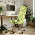 thumbnail image 3 of SCRAWLGOD Shamrock Yellow Comfy Cover for Office Chair Seat Breathable Stretch Non-Slip Gaming Chair Covers Breathable Boss Chair Covers for St. Patrick's Day, L, 3 of 7