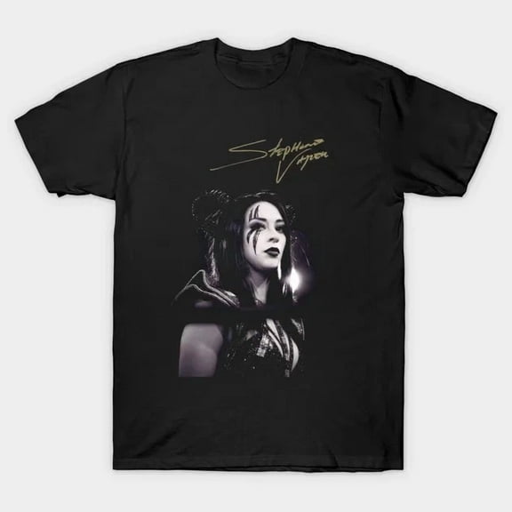 WWE Stephanie Vaquer Sign Black T-Shirt 2025