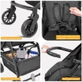 thumbnail image 2 of Lightweight Baby Stroller Portable Travel Stroller Infant Carriage Bassinet Stroller with Compact Fold for Newborn/Child/Toddler,Adjustable Canopy,Net,Cup Holder,One-Hand,Unisex Grey, 2 of 10
