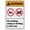 Warning Sign 3, variant on Warning No Trespassing Aluminum Metal Tin Sign 8"x12" - Safety Restriction Alert Warning Plate, No Trespassing Warning Sign