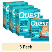 (3 pack) Quest Protein Cookie, High Protein, Snickerdoodle, 4 Count