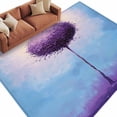 thumbnail image 2 of 6'x9' Area Rugs, Purple Tree Indoor Outdoor Area Rug for Living Room Bedroom, Abstract Gradient Blue Sky Watercolor Washable Bathroom Rugs Kitchen Floor Carpet Mats Home Decor Aesthetic, 2 of 8