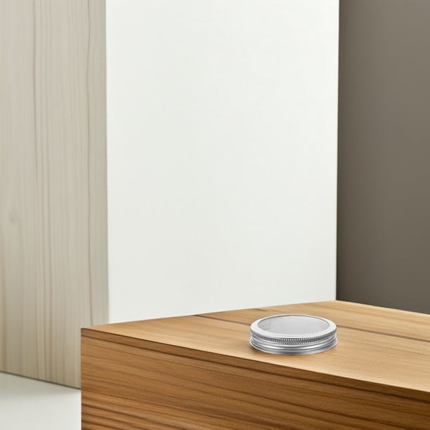 FOMIYES 6Ud Tapas Para Frascos Con Malla Para Que Proporcionan Drenaje Y Ventilación En Acero Plateado