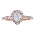thumbnail image 6 of 14K Rose Gold 1 cttw. Certified Diamonds Pear-cut Halo Engagement Ring by Hollywood Hills Jewelers, 6 of 7