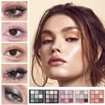 thumbnail image 3 of Kokovifyves Makeup Eyeshadow Kit for Women Nine Color Splicing Shiny Eye Shadow Weave Pearl Oatmeal Roast Milk 45g, 3 of 4