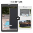 thumbnail image 4 of Auvent Latéral Rétractable pour Patio - Écran d'Intimité Gris Anthracite 79"x236 Pouces / Résistant aux UV, Ombrage Extérieur Imperméable pour Balcon et Terrasse, 4 of 7