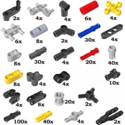 Technic Parts Compatible with Lego Bricks Pegs Joints Peg-Joints Pack Axle Building Blocks MOC 388Pcs/Set