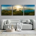 thumbnail image 4 of Epic Art 'Seychelles - View from Curiese Island' by Epic Portfolio, Acrylic Glass Wall Art, 3 Piece Set, 108" x 36", 4 of 8