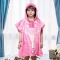 thumbnail image 3 of Children's boy and girl hooded bath towel, 2 to 6 years old, fast drying beach towel for swimming pool, super absorbent cotton cloak bath towel, 3 of 4