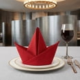 thumbnail image 2 of REGALWOVEN Set of 6 Cloth Napkins, Polyester Washable and Reusable Table Dinner Napkins for Home, Restaurant, Weddings and Event Burgundy 16x16inch, 2 of 6