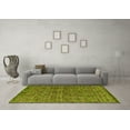 thumbnail image 3 of Ahgly Company Indoor Rectangle Abstract Yellow Modern Area Rugs, 7' x 9', 3 of 4