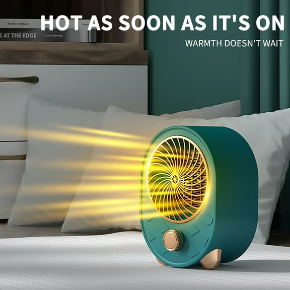 LmnLft Space Heater, Portable Electric PTC Ceramic Heaters for Indoor Use, Efficient Heating, Tip-Over & Overheat Protection, Quiet Small Mini Desk Heater for Bathroom Home Office Bedroom