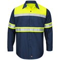 thumbnail image 2 of Red Kap Fluorescent Yellow/ Navy 7422 4Xl, 2 of 4