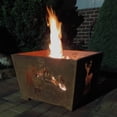 thumbnail image 2 of Esschert Design USA FF1002 Nature Scene Fire Basket, Rust Metal, 2 of 5