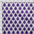 thumbnail image 4 of oneOone Georgette Viscose Purple Fabric Block Craft Projects Decor Fabric Printed By The Yard 42 Inch Wide-B7, 4 of 5