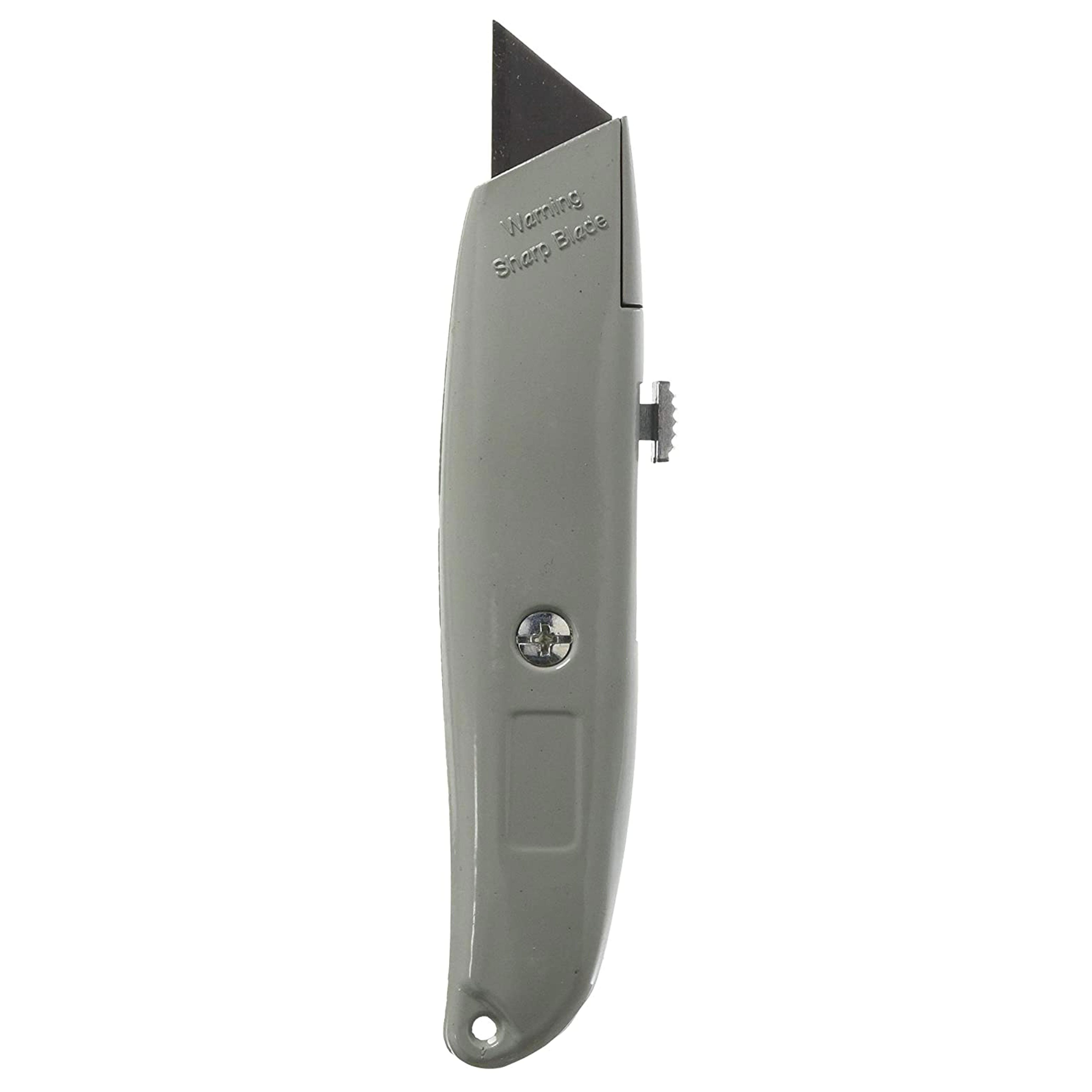 Utility Knife Box Cutter Retractable Squeeze Knife W/5 Sharp