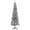 Black, variant on HOMCOM Snow Flocked Pencil Christmas Tree Slim Artificial Christmas Tree