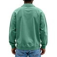 thumbnail image 3 of Kixjoy Long Sleeve Shirts for Men Big and Tall Button Down Polo Shirts Collared Soild Fall Pullovers Casual Thermal Lightweight Mens Pullover, Mint Green L, 3 of 3