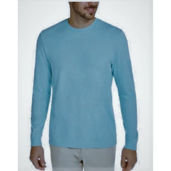 Club Room Men's 100% Cotton Crew Neck Long Sleeve T-Shirt, Pacific Coast L