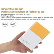 KQJQS 1080P HD LED Mini Projector with USB and HDMI, Yellow and White
