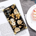 thumbnail image 6 of FKBRCL4U Compatible with Samsung Galaxy S24 Ultra Case, Blooming Rose Golden Flower Luxury Golden Decoration for Girl Women Soft TPU Shockproof Protective Hard PC Back, 6 of 7